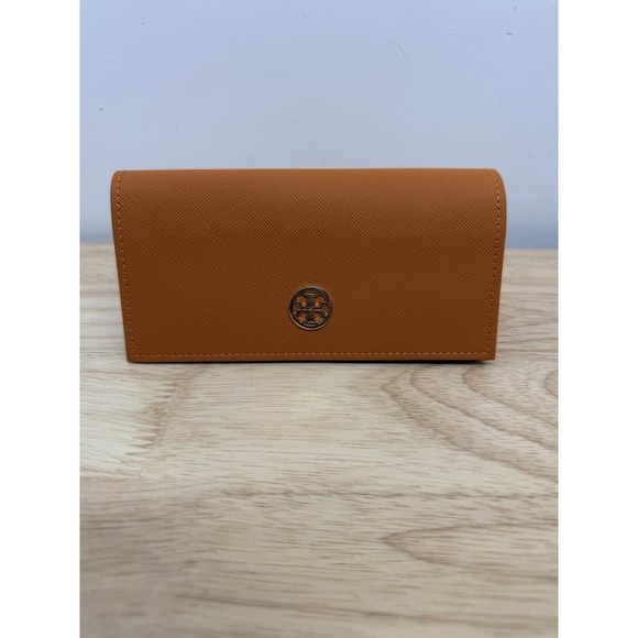Tory Burch Accessories - Tory Burch Saffiano Leather Suede Sunglasses Orange Case 6.5" Length